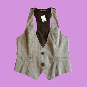Y2k deadstock vintage button up vest
